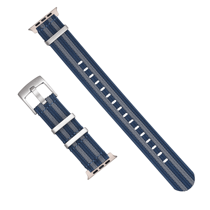 Ribbed Mako FN Band - For Apple Watch ULTRA - Blue Bond - BluShark Straps