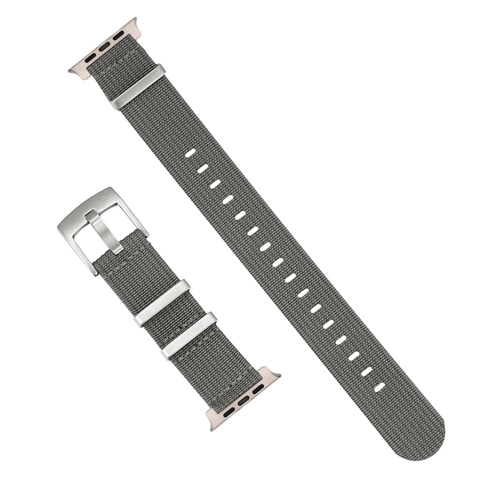 Ribbed Mako FN Band - For Apple Watch ULTRA - Gray - BluShark Straps