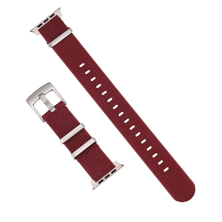 Ribbed Mako FN Band - For Apple Watch ULTRA - Merlot - BluShark Straps