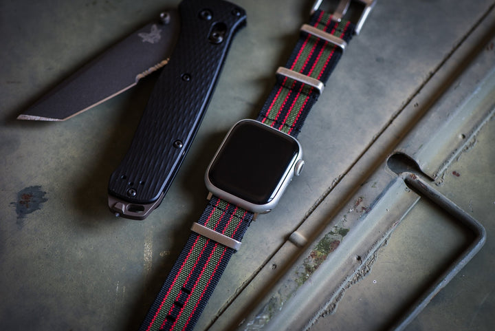 Ribbed Mako FN Band - For Apple Watch - Vintage Bond - BluShark Straps
