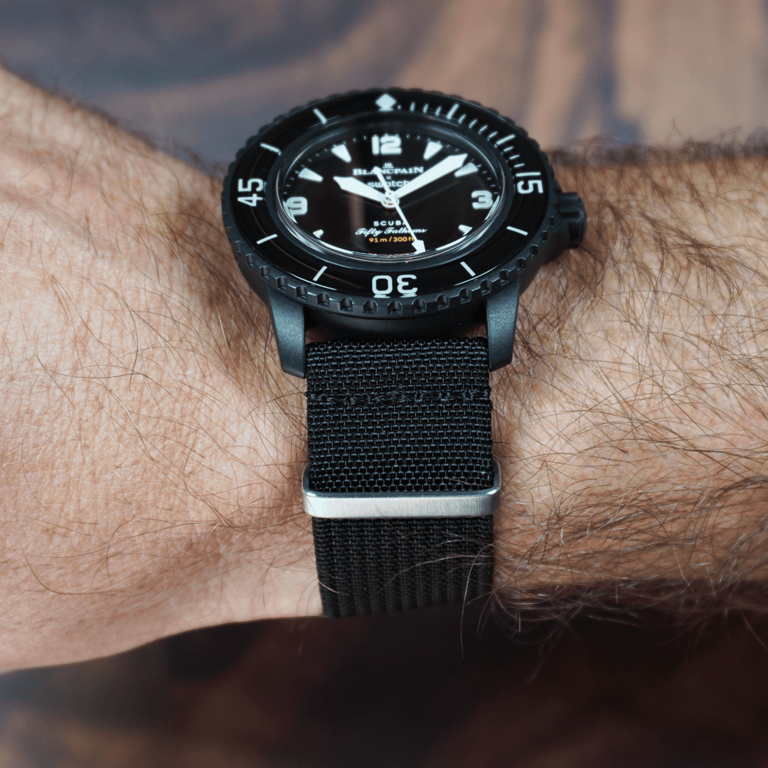 Ribbed Mako FN - Black - BluShark Straps