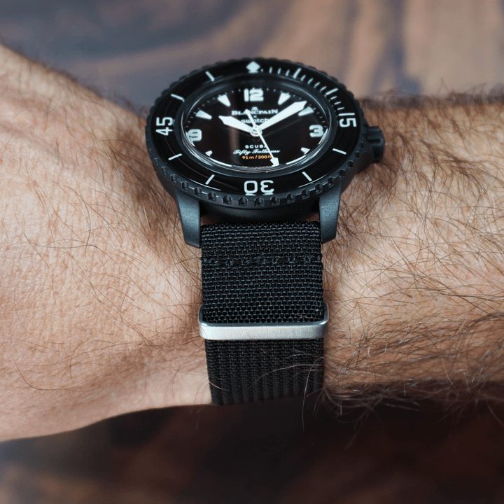 Ribbed Mako FN - Black - BluShark Straps