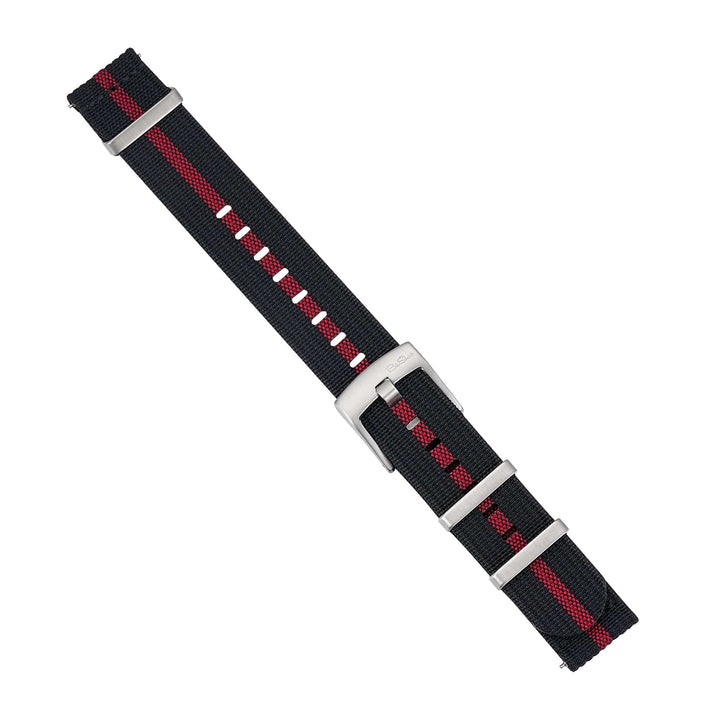 Ribbed Mako FN - Black & Red - BluShark Straps