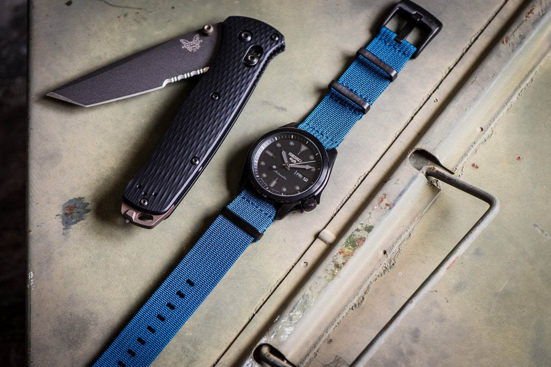 Ribbed Mako FN - Blue - BluShark Straps