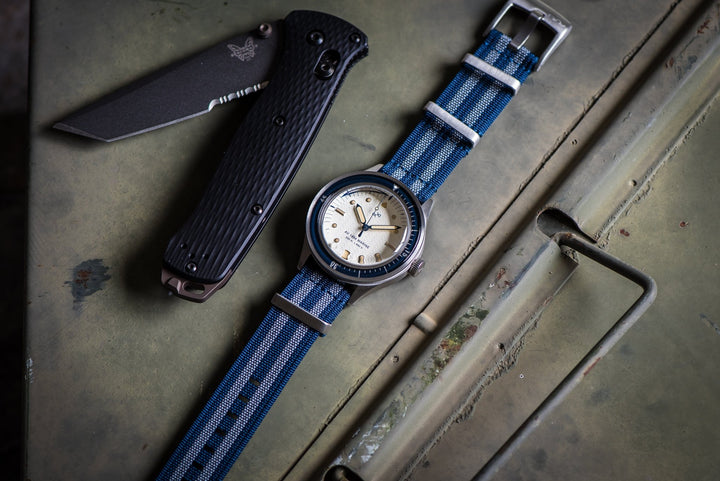 Ribbed Mako FN - Blue Bond - BluShark Straps