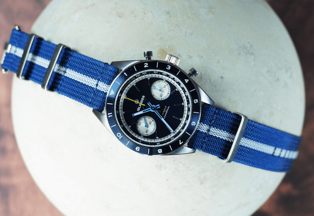 Ribbed Mako FN - Blue & White - BluShark Straps