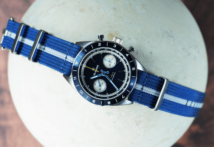 Ribbed Mako FN - Blue & White - BluShark Straps