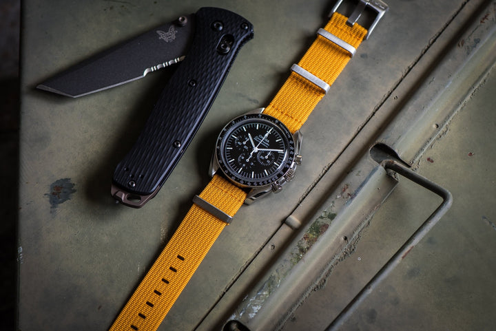 Ribbed Mako FN - Mustard Yellow - BluShark Straps