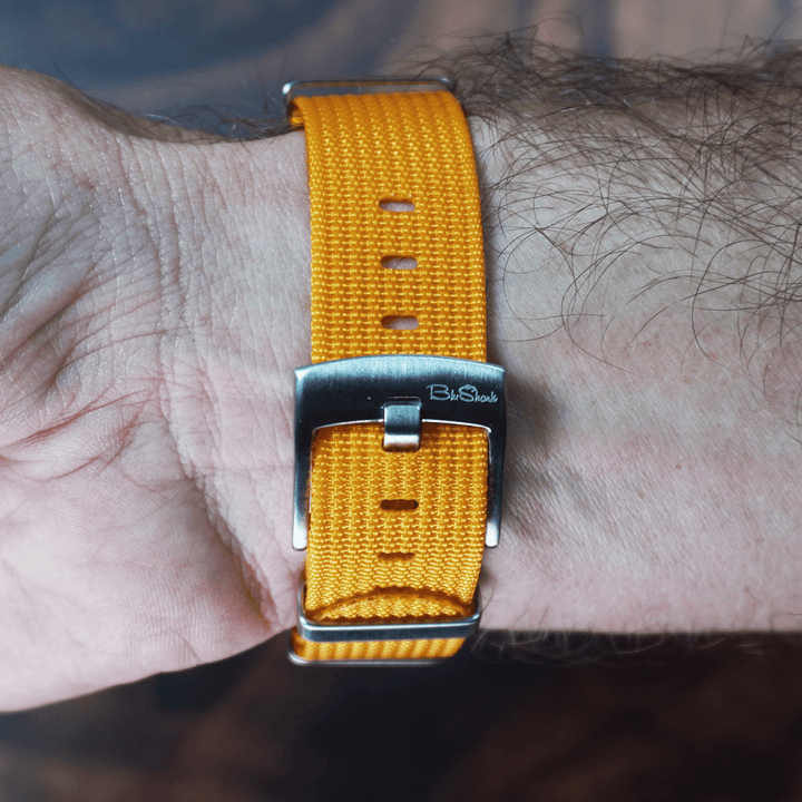 Ribbed Mako FN - Mustard Yellow - BluShark Straps