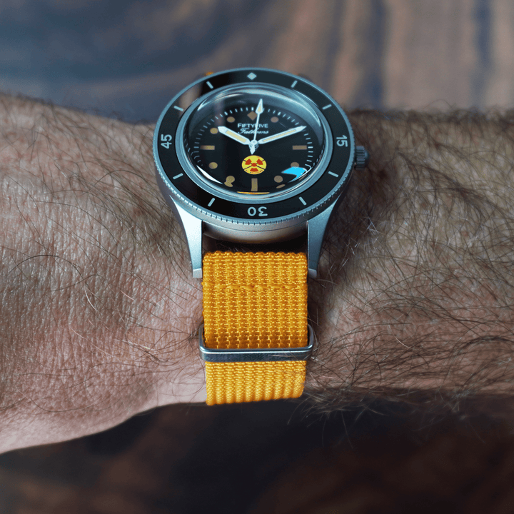 Ribbed Mako FN - Mustard Yellow - BluShark Straps