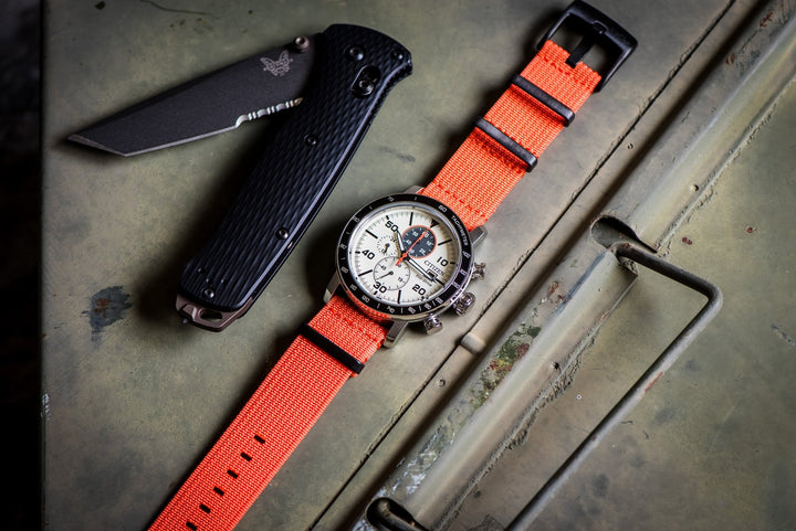 Ribbed Mako FN - Orange - BluShark Straps