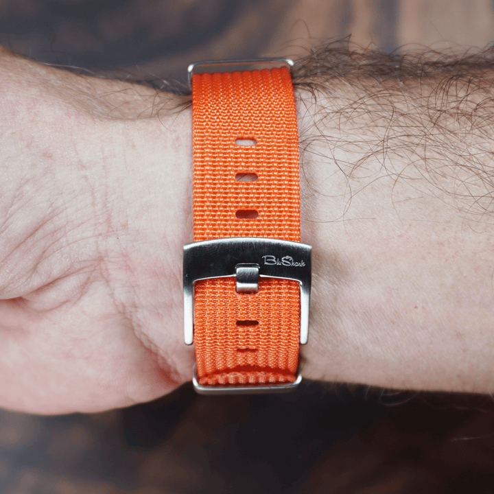 Ribbed Mako FN - Orange - BluShark Straps