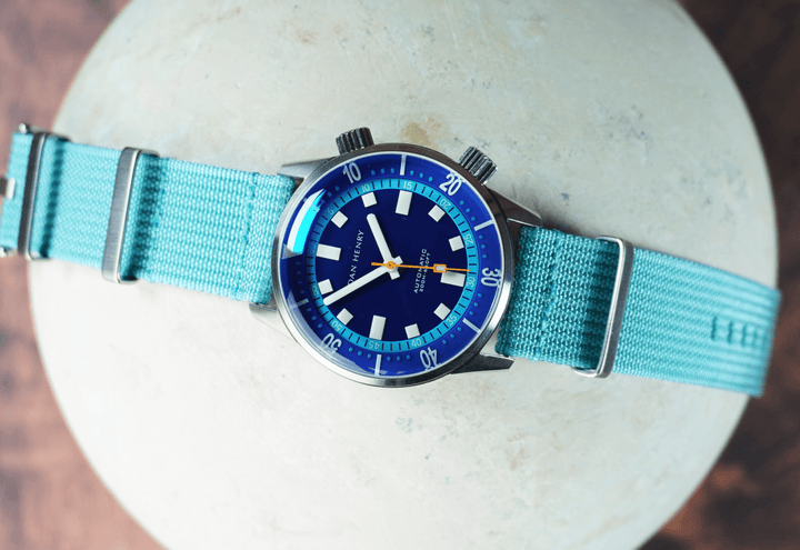 Ribbed Mako FN - Pool Blue - BluShark Straps