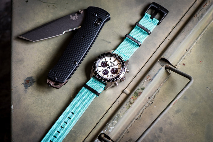 Ribbed Mako FN - Pool Blue - BluShark Straps