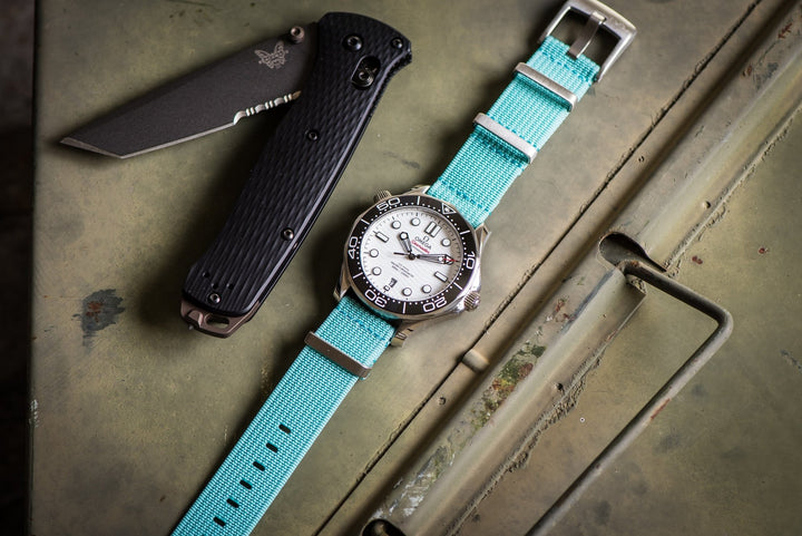 Ribbed Mako FN - Pool Blue - BluShark Straps
