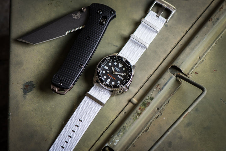 Ribbed Mako FN - White - BluShark Straps