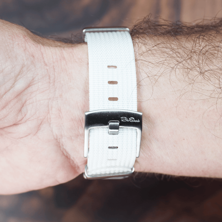 Ribbed Mako FN - White - BluShark Straps