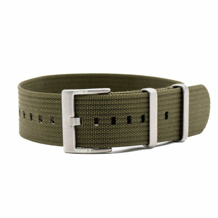 Ribbed Single - Pass - Army Green - BluShark Straps