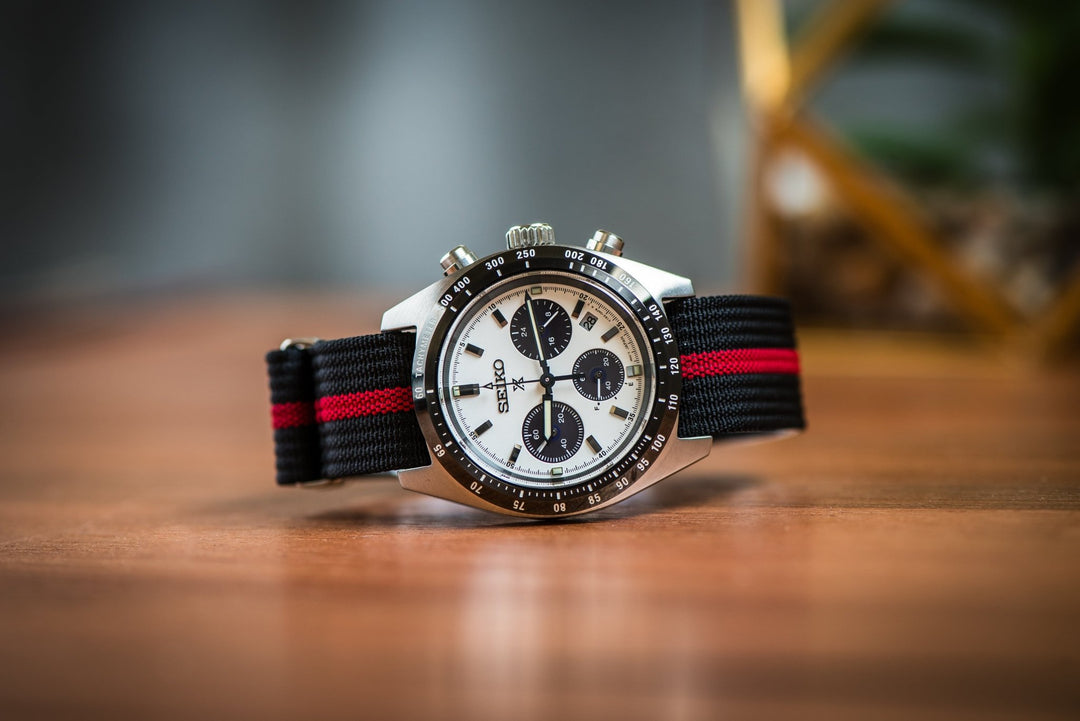 Ribbed Single - Pass - Black & Red - BluShark Straps