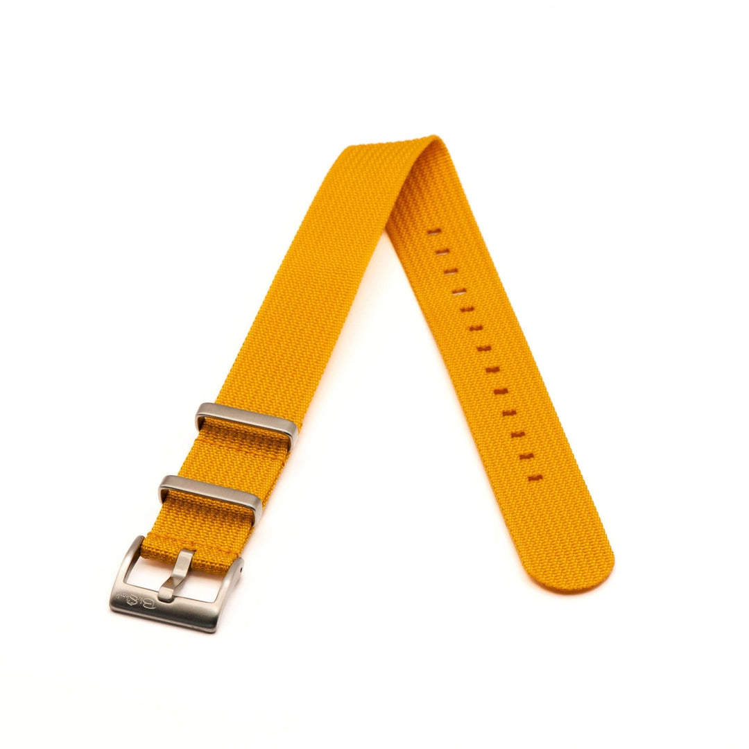 Ribbed Single - Pass - Mustard Yellow - BluShark Straps