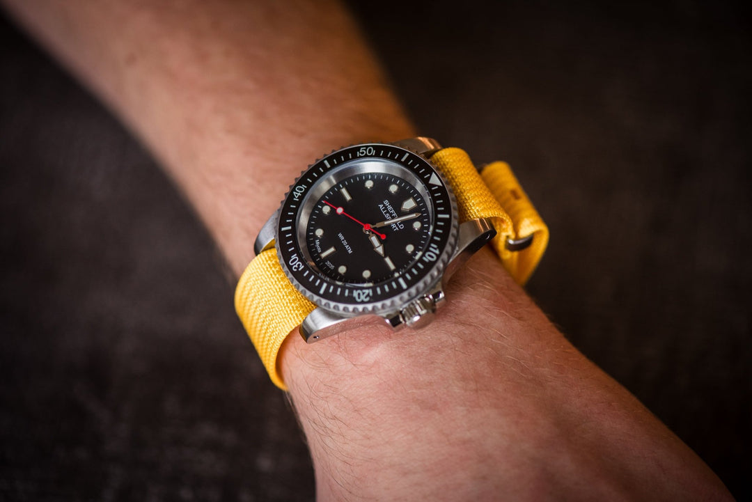 Ribbed Single - Pass - Sunflower Yellow - BluShark Straps