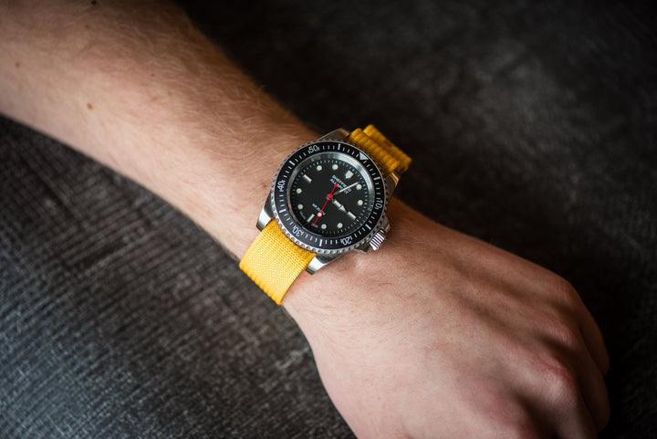 Ribbed Single - Pass - Sunflower Yellow - BluShark Straps