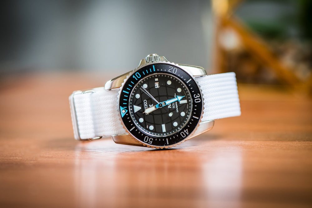 Ribbed Single - Pass - White - BluShark Straps