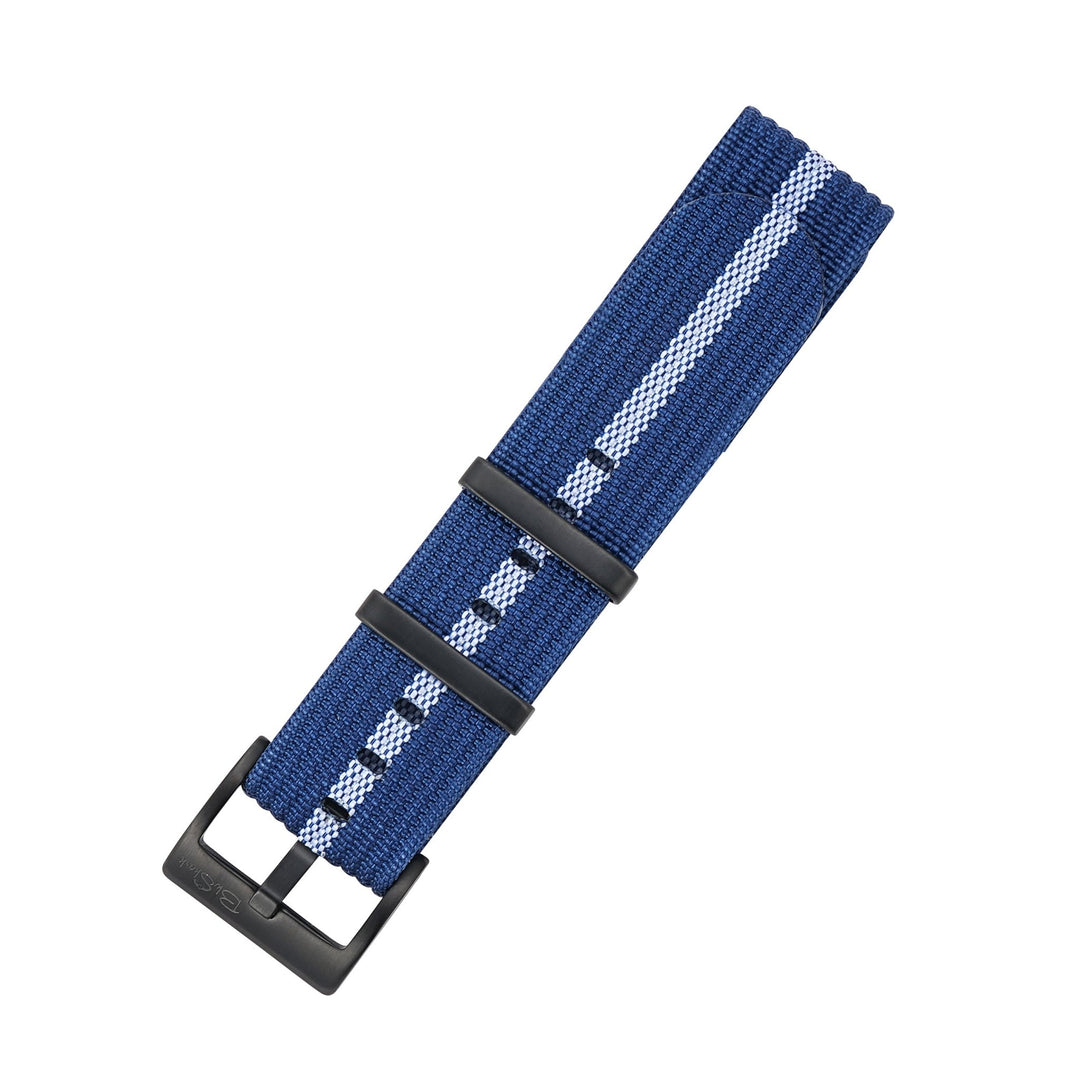 Ribbed SP - Blue & White - BluShark Straps