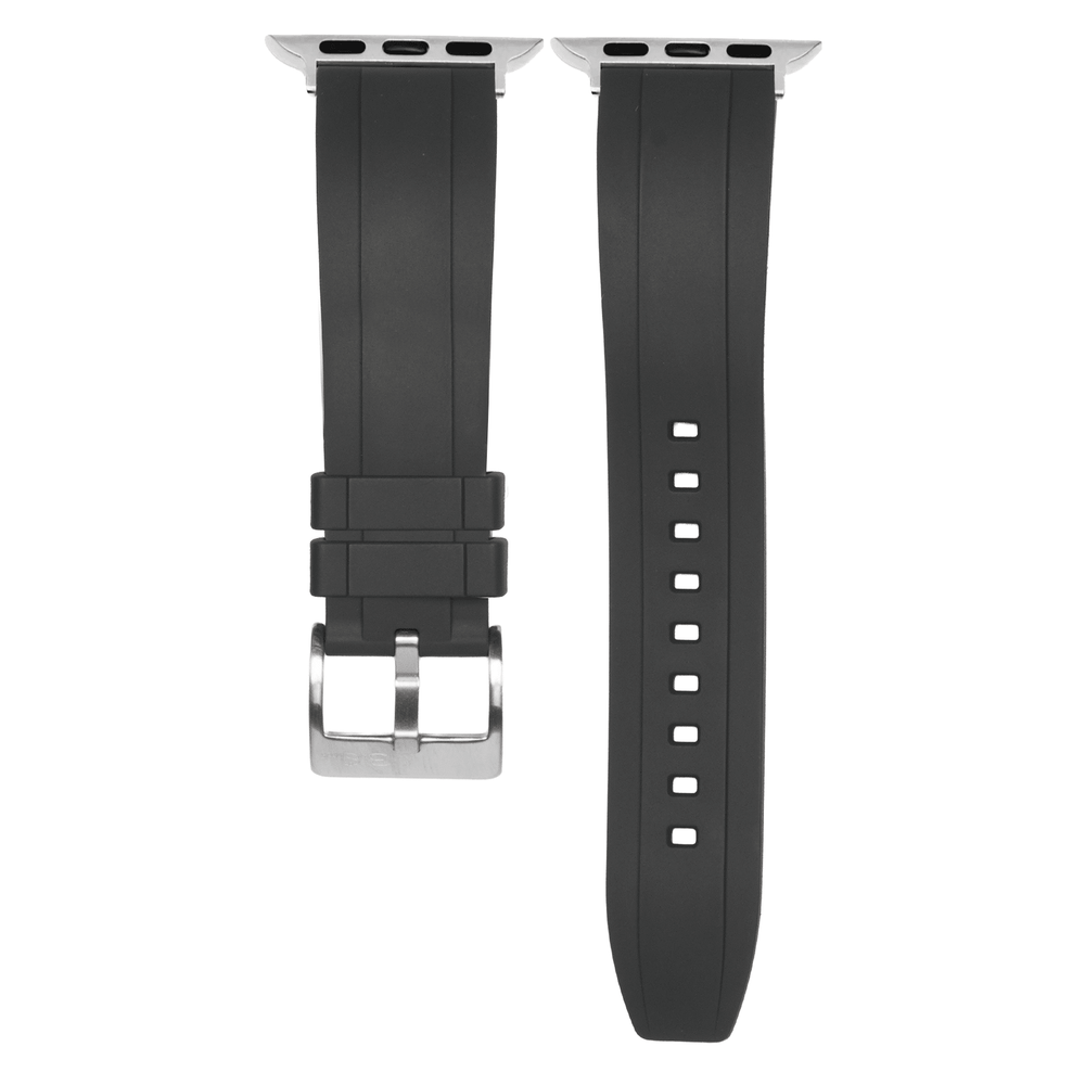 Ridge Rubber Band - For Apple Watch - Graphite - BluShark Straps