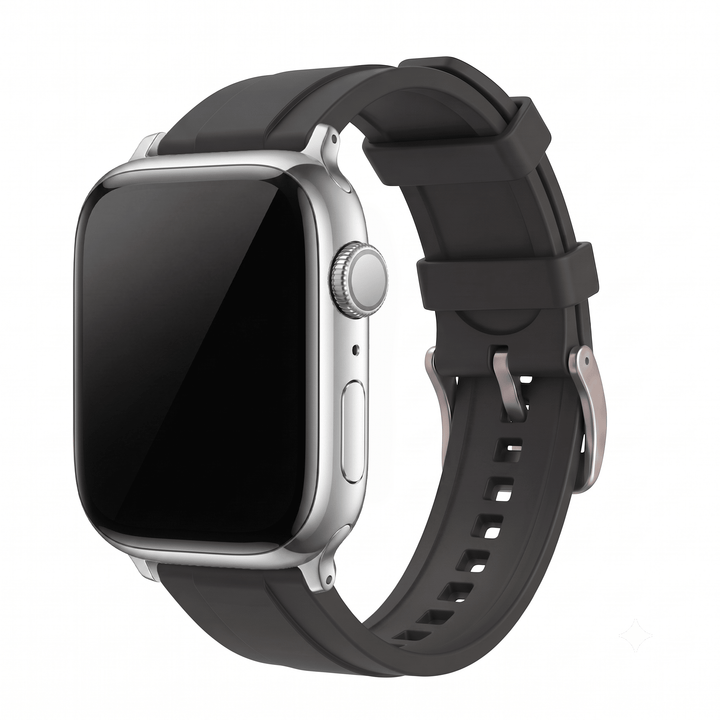 Ridge Rubber Band - For Apple Watch - Graphite - BluShark Straps