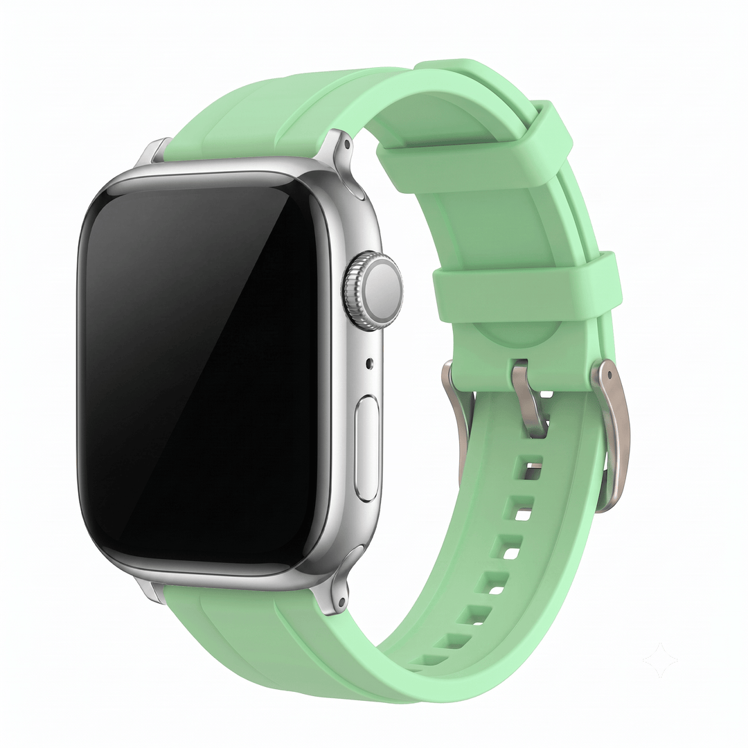 Ridge Rubber Band - For Apple Watch - Mint - BluShark Straps
