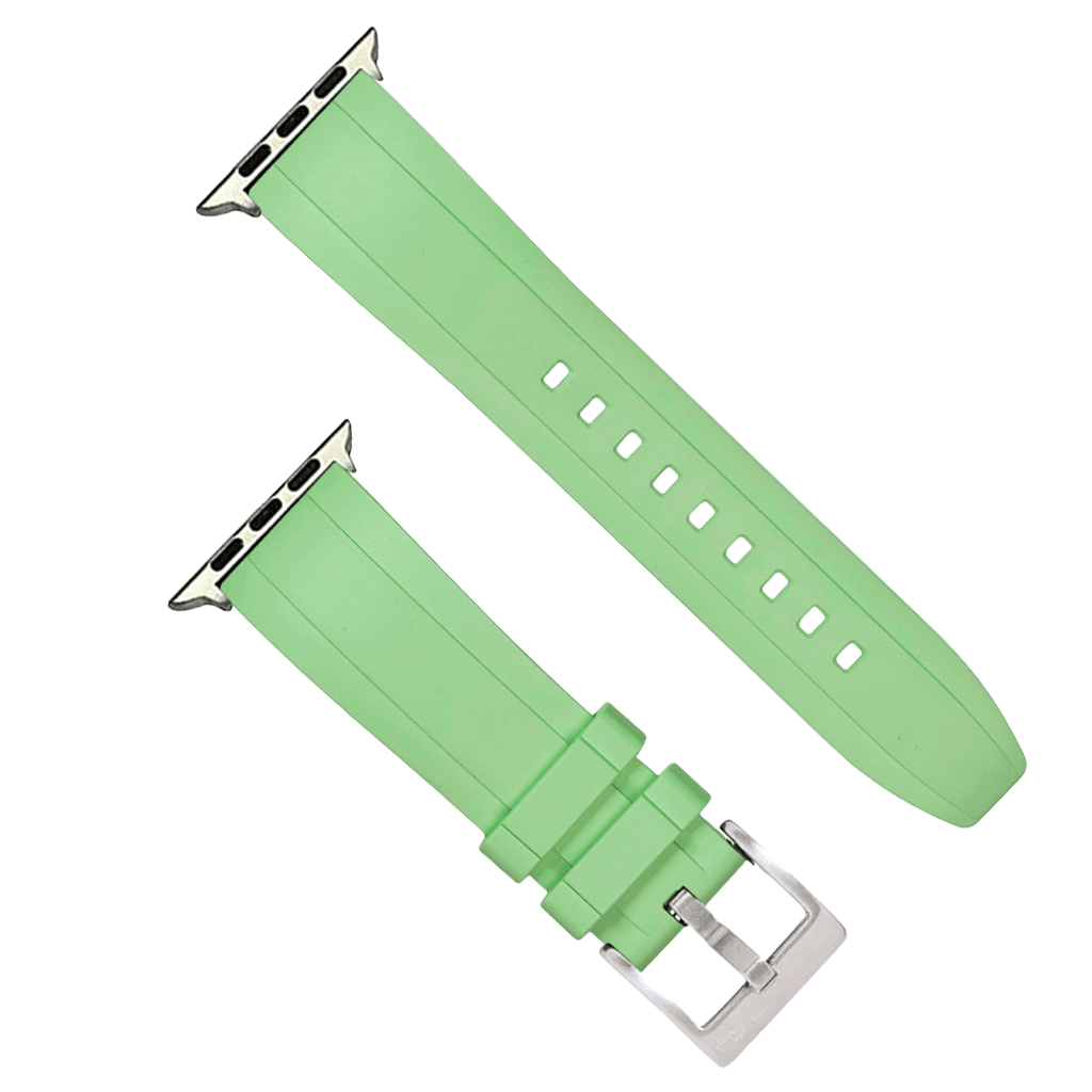 Ridge Rubber Band - For Apple Watch - Mint - BluShark Straps