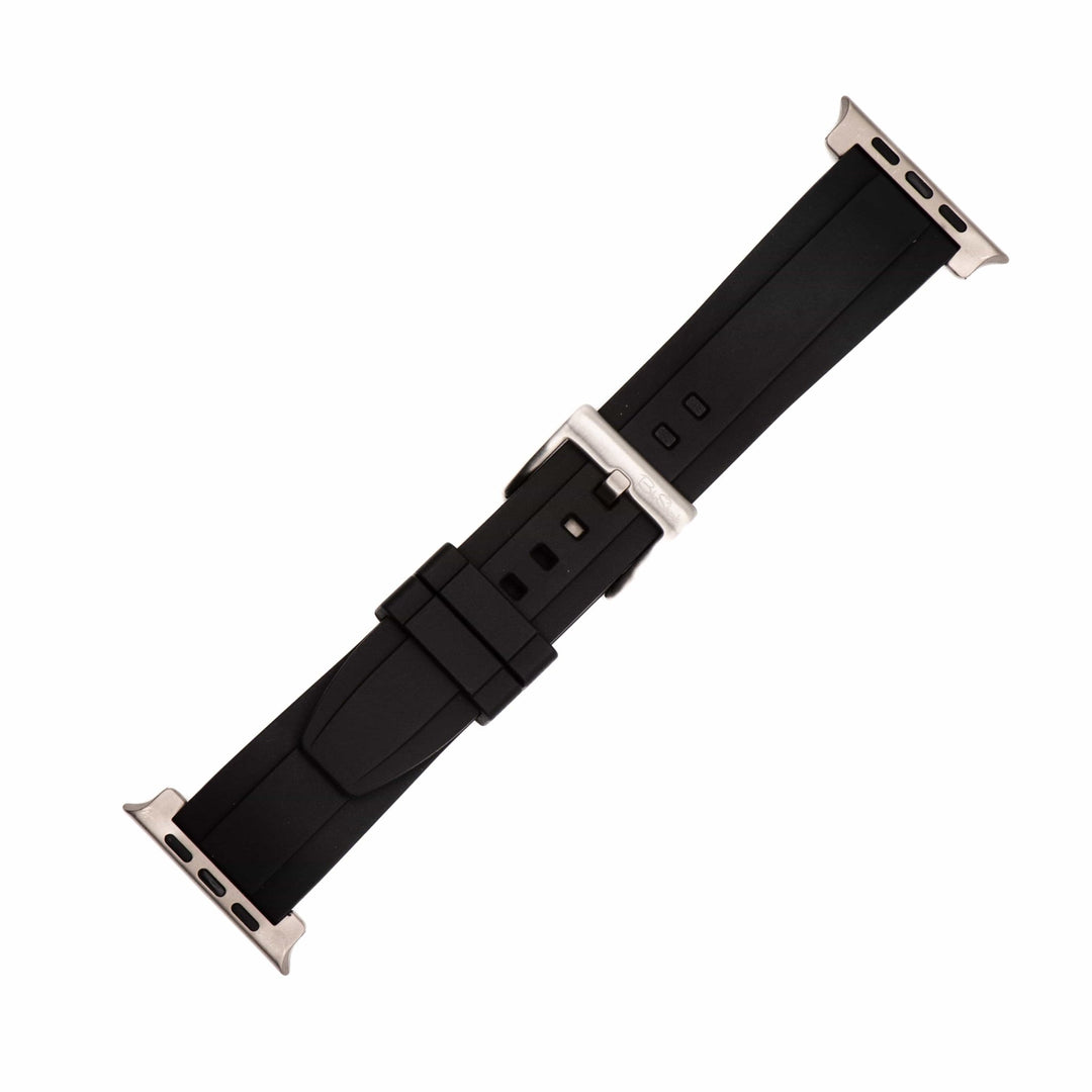 Ridge Rubber Band - For Apple Watch ULTRA - Black - BluShark Straps