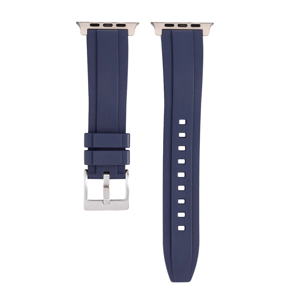 Ridge Rubber Band - For Apple Watch ULTRA - Blue - BluShark Straps