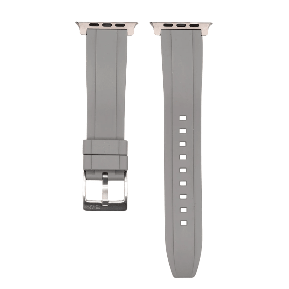 Ridge Rubber Band - For Apple Watch ULTRA - Gray - BluShark Straps