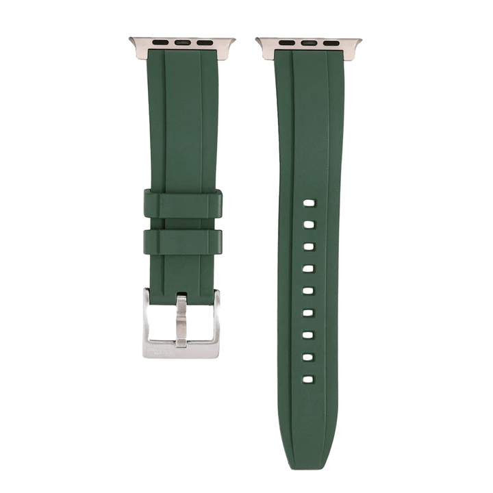 Ridge Rubber Band - For Apple Watch ULTRA - Grenade Green - BluShark Straps