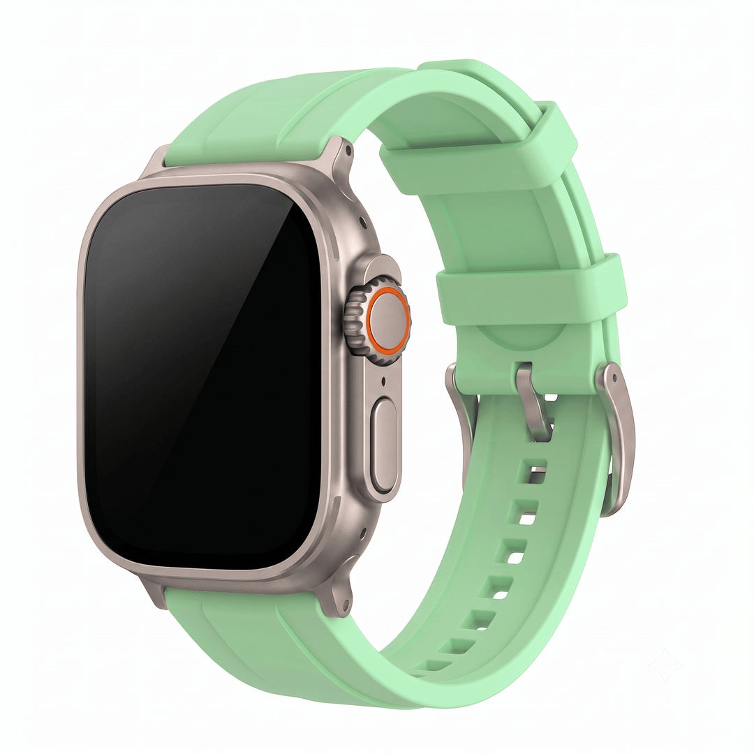 Ridge Rubber Band - For Apple Watch ULTRA - Mint - BluShark Straps