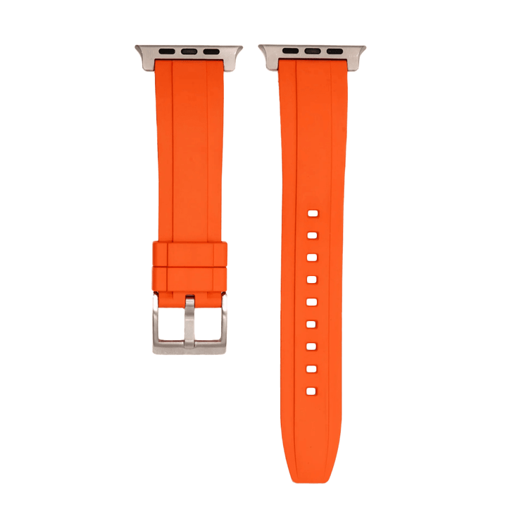 Ridge Rubber Band - For Apple Watch ULTRA - Orange - BluShark Straps