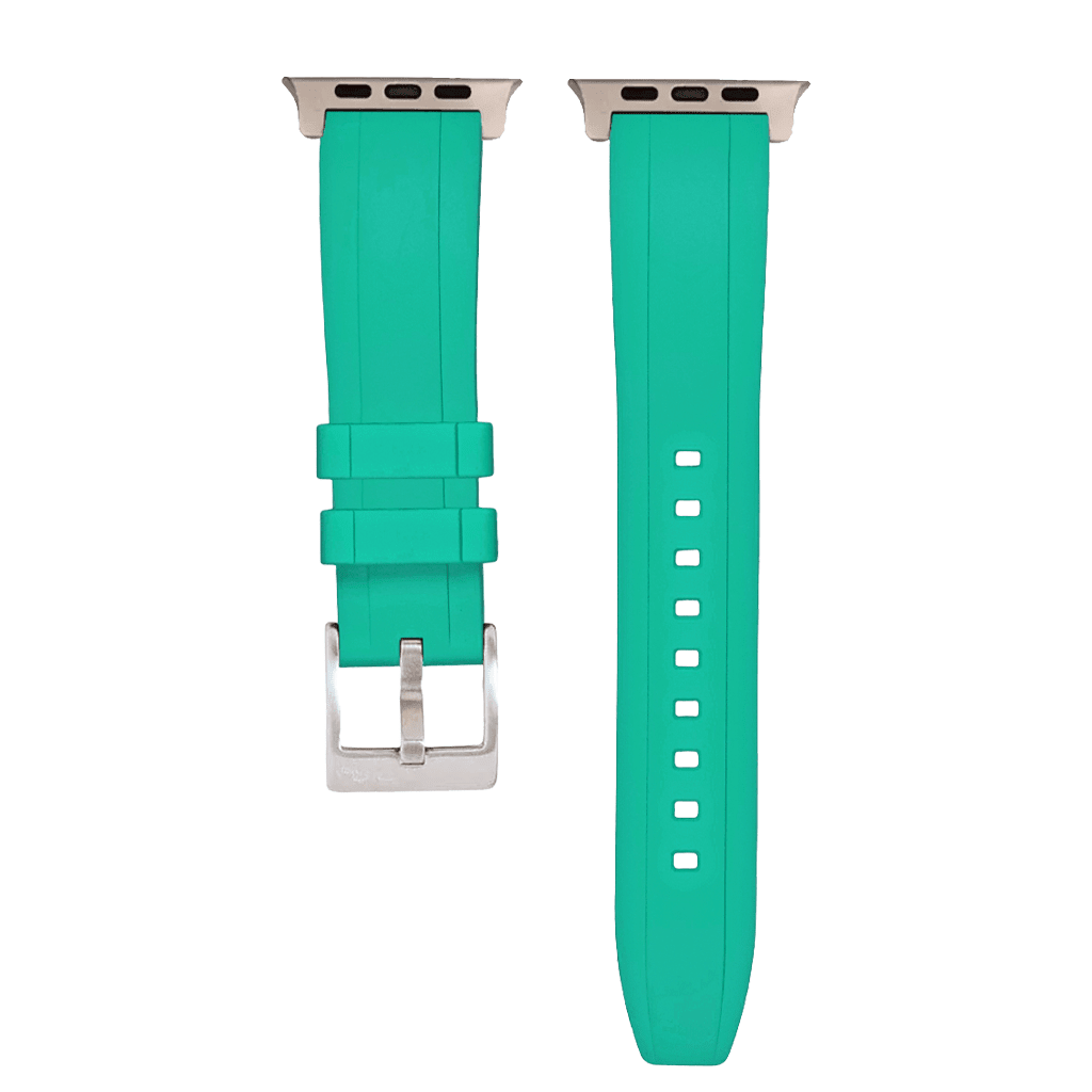 Ridge Rubber Band - For Apple Watch ULTRA - Turquoise - BluShark Straps