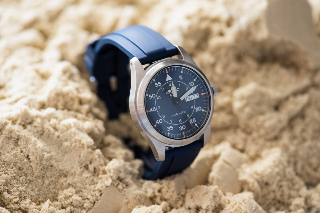 Ridge Rubber - Blue Watch Strap - BluShark Straps