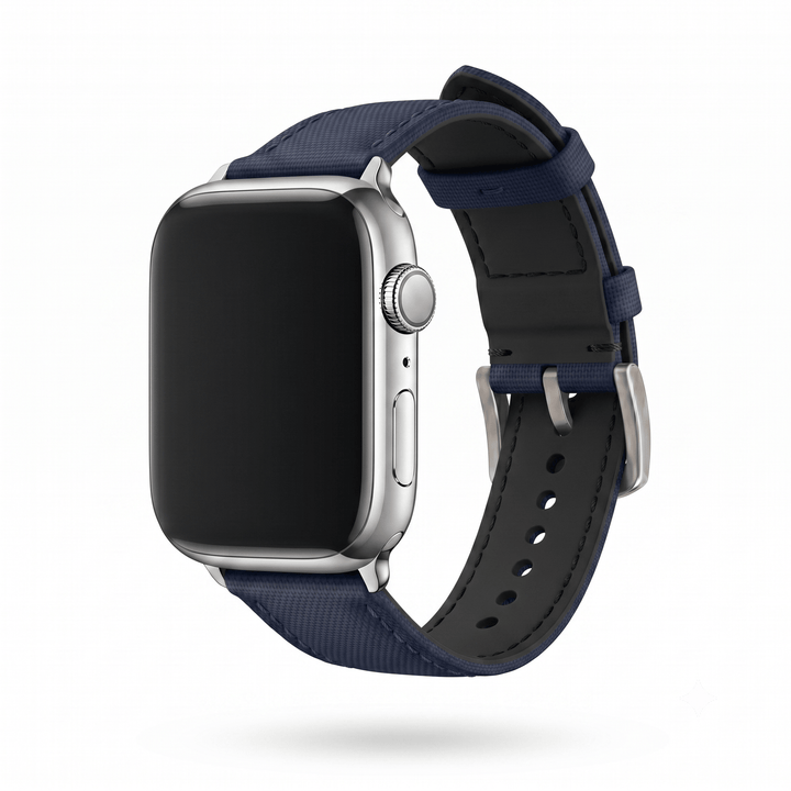 Sailcloth Band – For Apple Watch - Blue with Blue - BluShark Straps