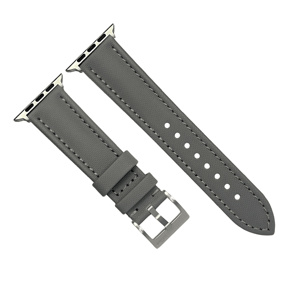 Sailcloth Band – For Apple Watch - Gray - BluShark Straps
