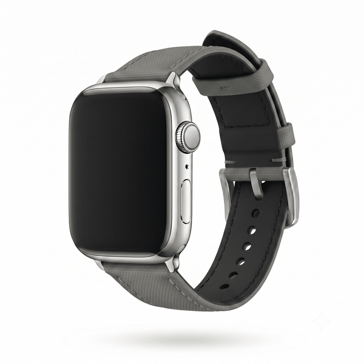 Sailcloth Band – For Apple Watch - Gray - BluShark Straps