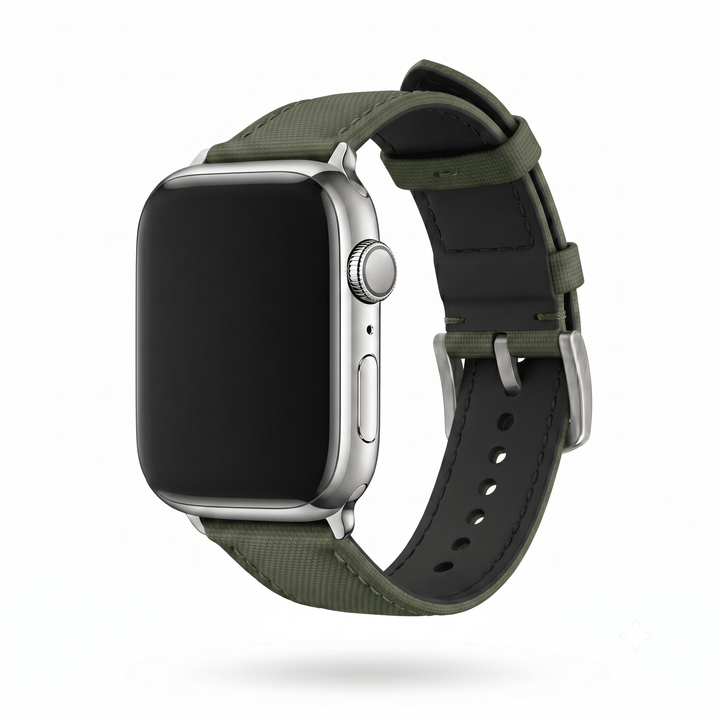 Sailcloth Band – For Apple Watch - Green - BluShark Straps