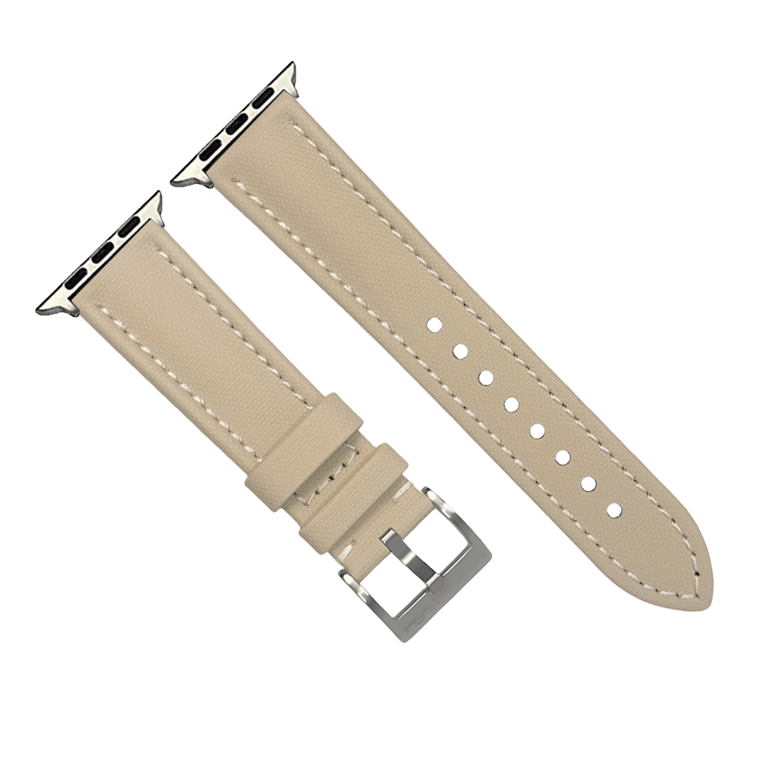 Sailcloth Band – For Apple Watch - Tan - BluShark Straps