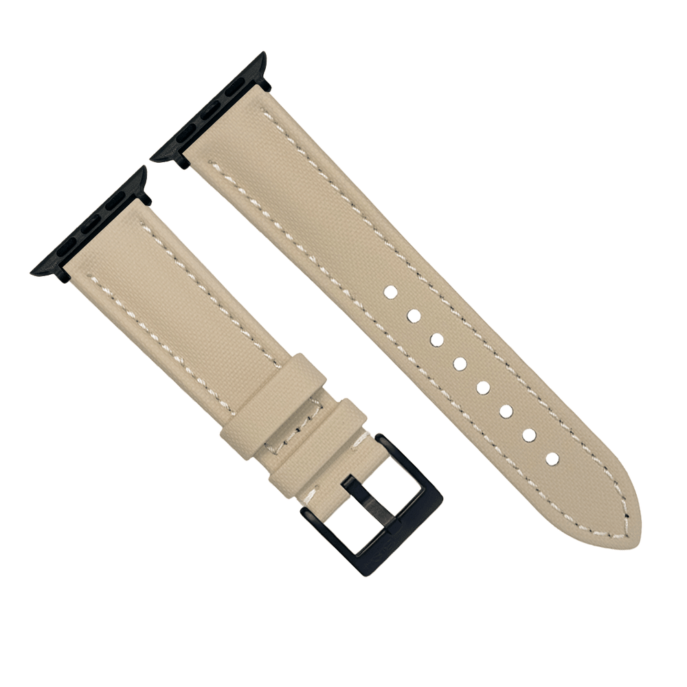 Sailcloth Band – For Apple Watch - Tan - BluShark Straps