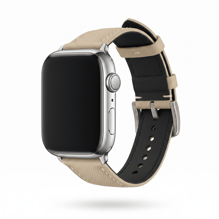 Sailcloth Band – For Apple Watch - Tan - BluShark Straps