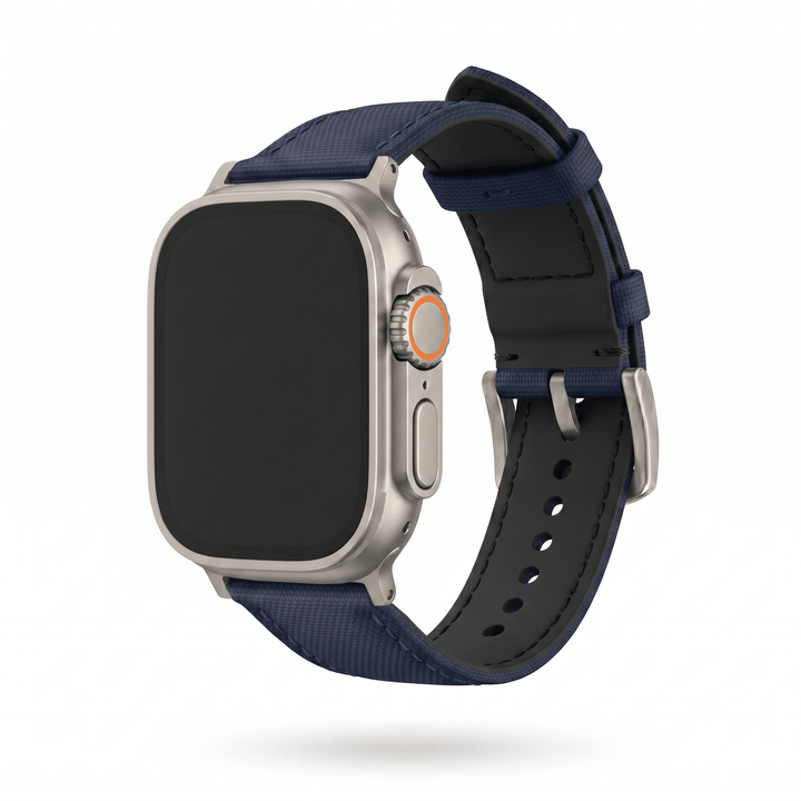 Sailcloth Band - For Apple Watch ULTRA - Blue with Blue - BluShark Straps