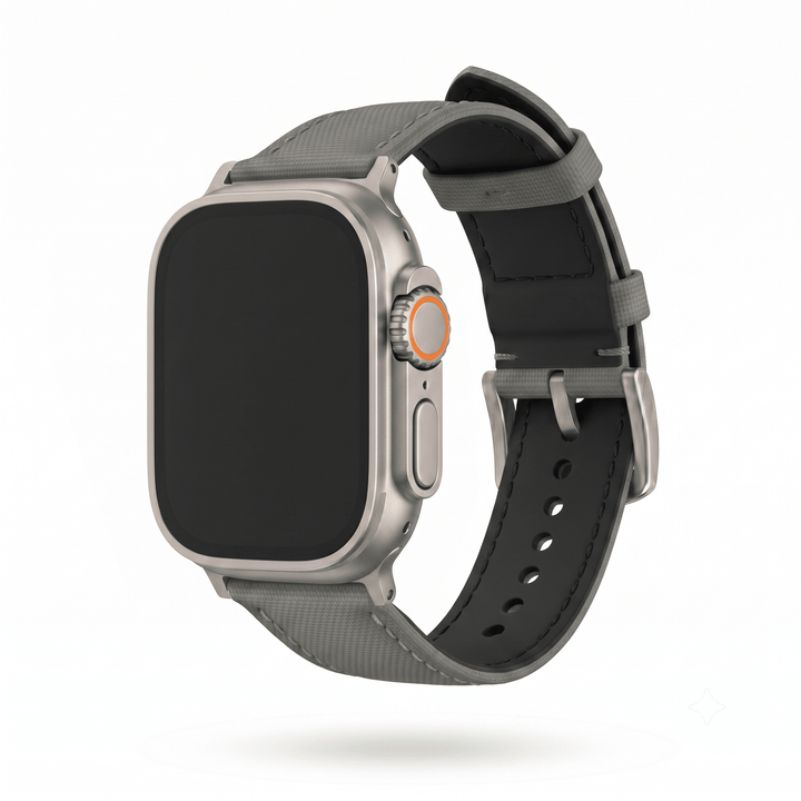 Sailcloth Band - For Apple Watch ULTRA - Gray - BluShark Straps