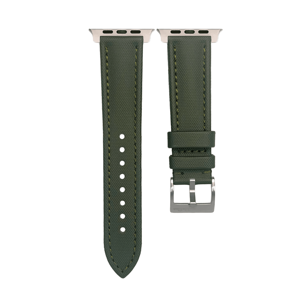 Sailcloth Band - For Apple Watch ULTRA - Green - BluShark Straps